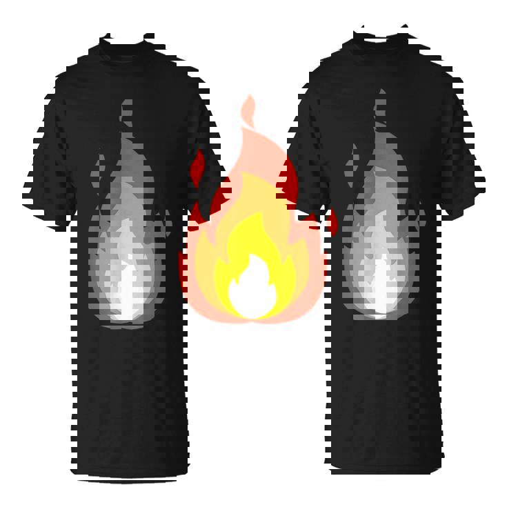 Lit Fire Flame ホットバーニングビーチパーティー Tシャツ