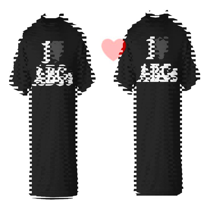I Love Abgs I Heart Abg おもしろい アジアの赤ちゃん 女の子 恋人 Tシャツ