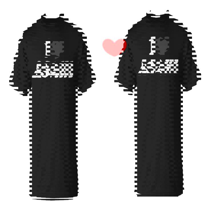 I Love Asahi 私は愛する Asahi Tシャツ