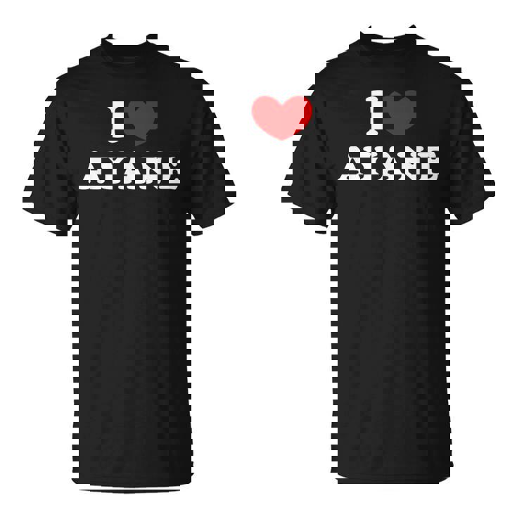 I Love Ayane 私は愛する Ayane Tシャツ