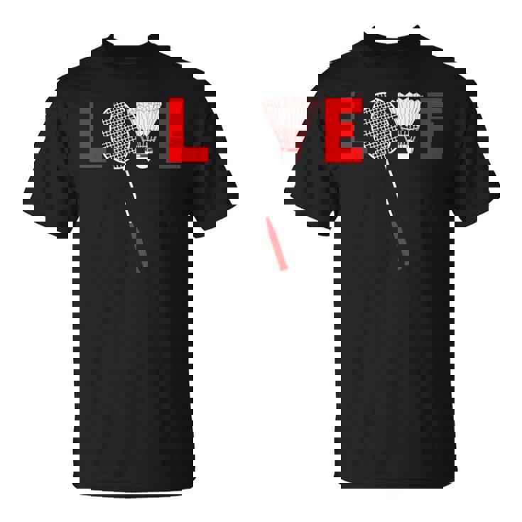 Love Badminton レトロバドミントンラバー Tシャツ