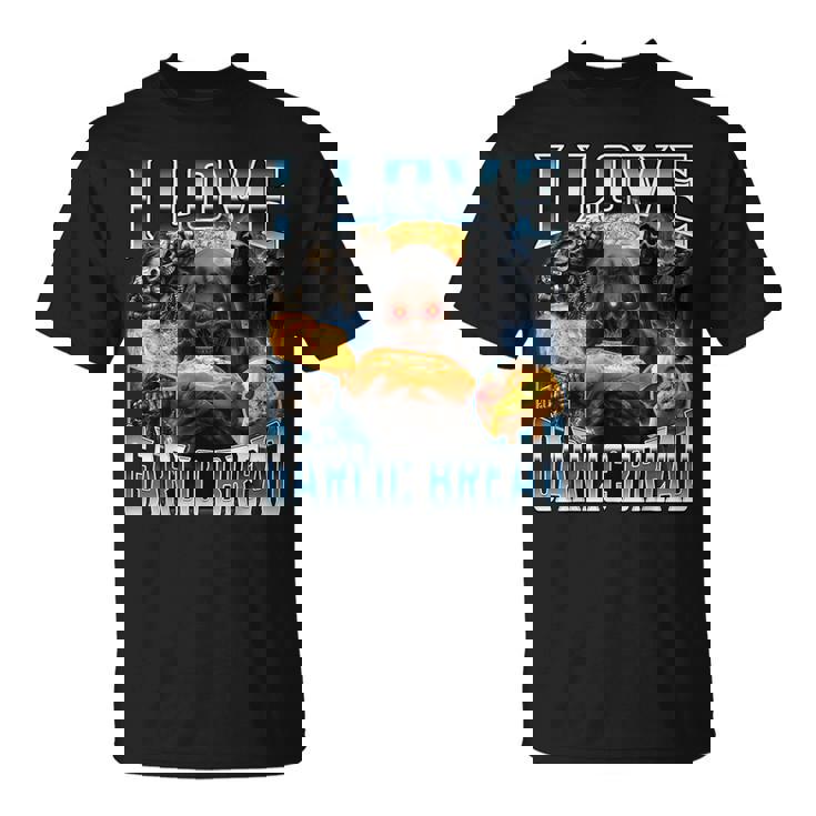 I Love Garlic Bread Tシャツ