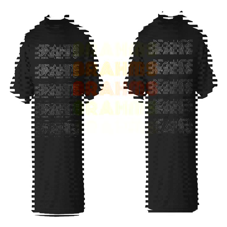 Love Heart Brahms グランジ ビンテージスタイル ブラック ブラームス Tシャツ