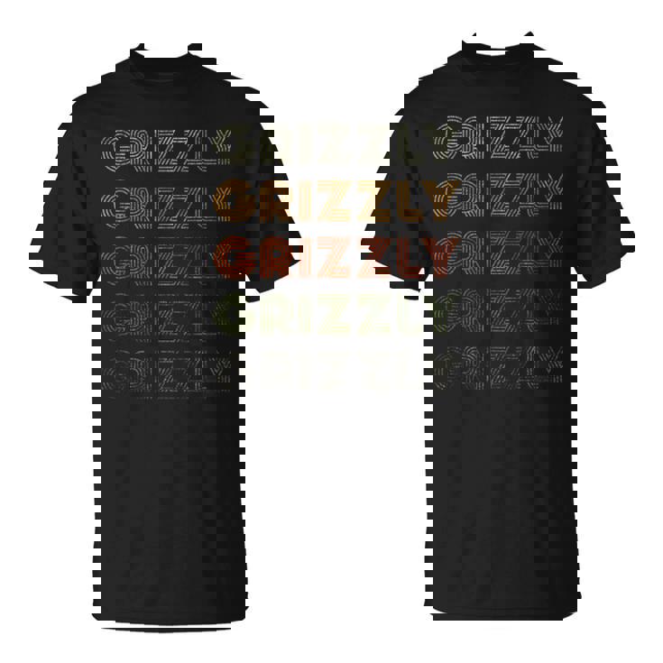 Love Heart Grizzly グランジ ビンテージスタイル ブラック グリズリー Tシャツ