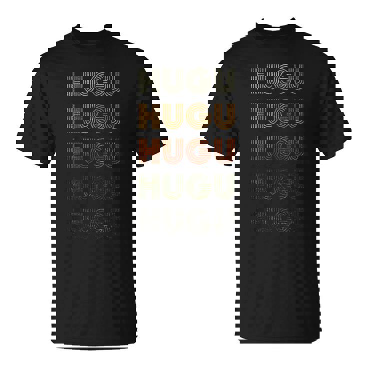 Love Heart Hugu グランジ ヴィンテージスタイル ブラック フグ Tシャツ