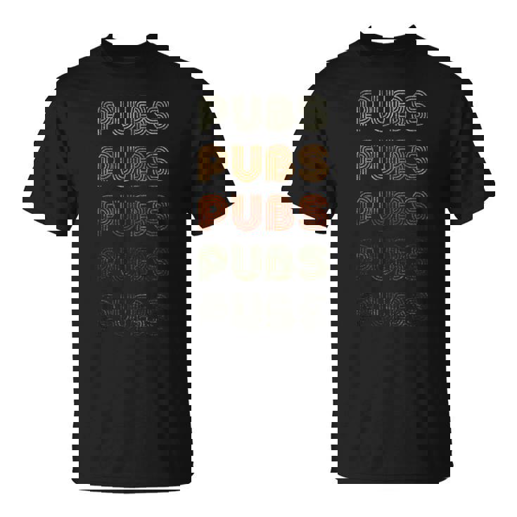 Love Heart Pubs グランジ ビンテージスタイル ブラック パブ Tシャツ