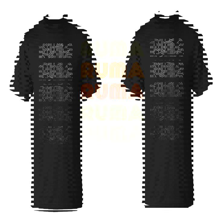 Love Heart Ruma グランジ ビンテージスタイル ブラック ルマ Tシャツ