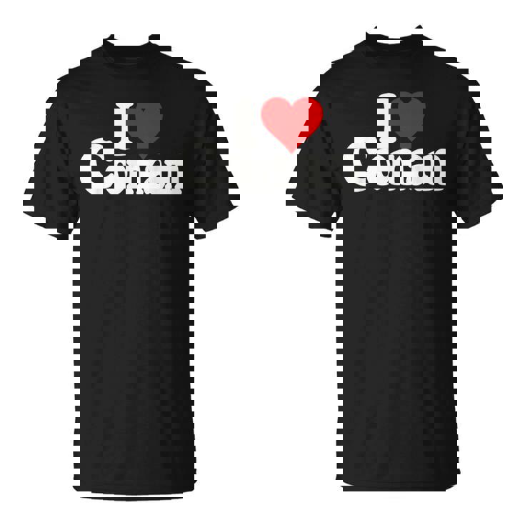 I Love Heart コナン ネームtシャツ Tシャツ