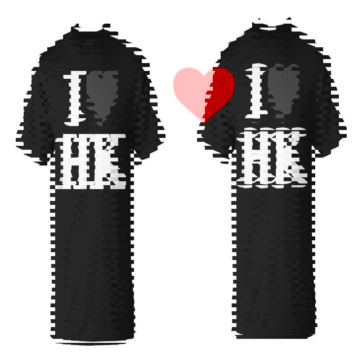 I Love Hk Heart Hong Kong Tシャツ
