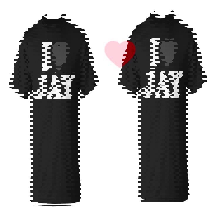 I Love Jay I Heart Jay レッドハート Tシャツ