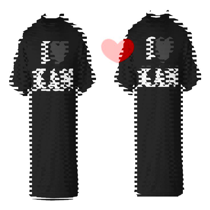 I Love Kan 私は愛する Kan Tシャツ