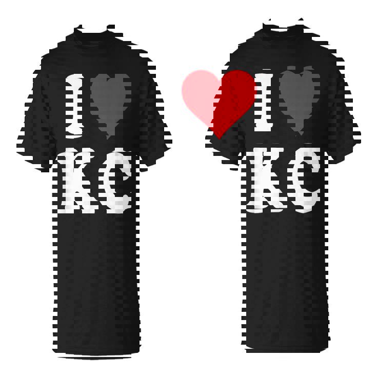 I Love Kc Initials I Heart KC First Last Name K C Tシャツ