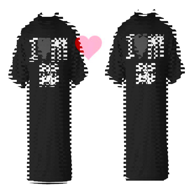 I Love My Dad シャツ I Heart Dad Love Dad Tシャツ