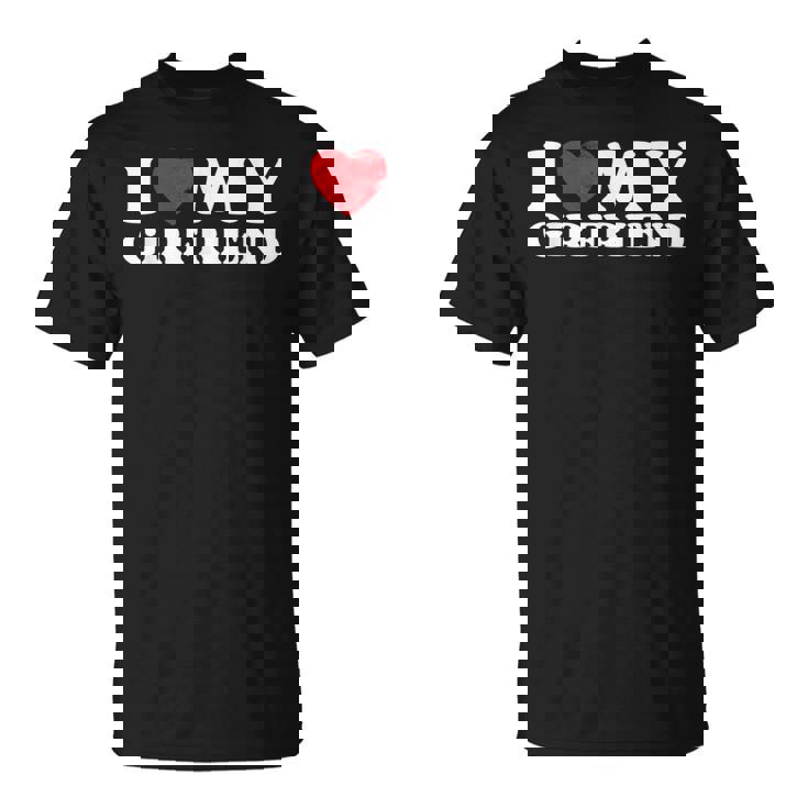 I Love My Girlfriend I Heart My Gf バレンタインデー Tシャツ