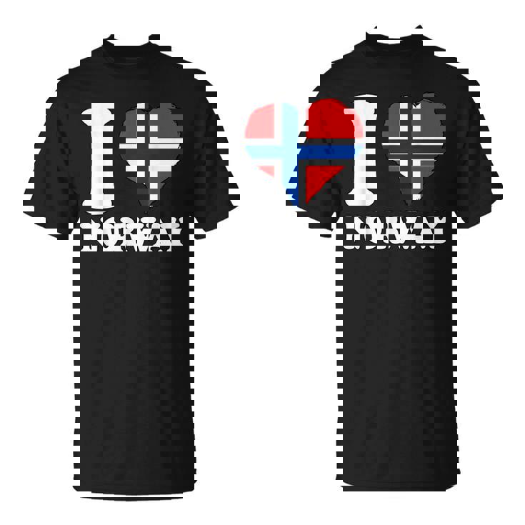 I Love Norwegian Pride ノルウェーのルーツ ノルウェー国旗 Tシャツ