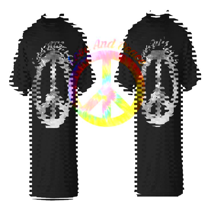 Love Peace 60年代70年代ヒッピーコスチューム Love Peace Tシャツ