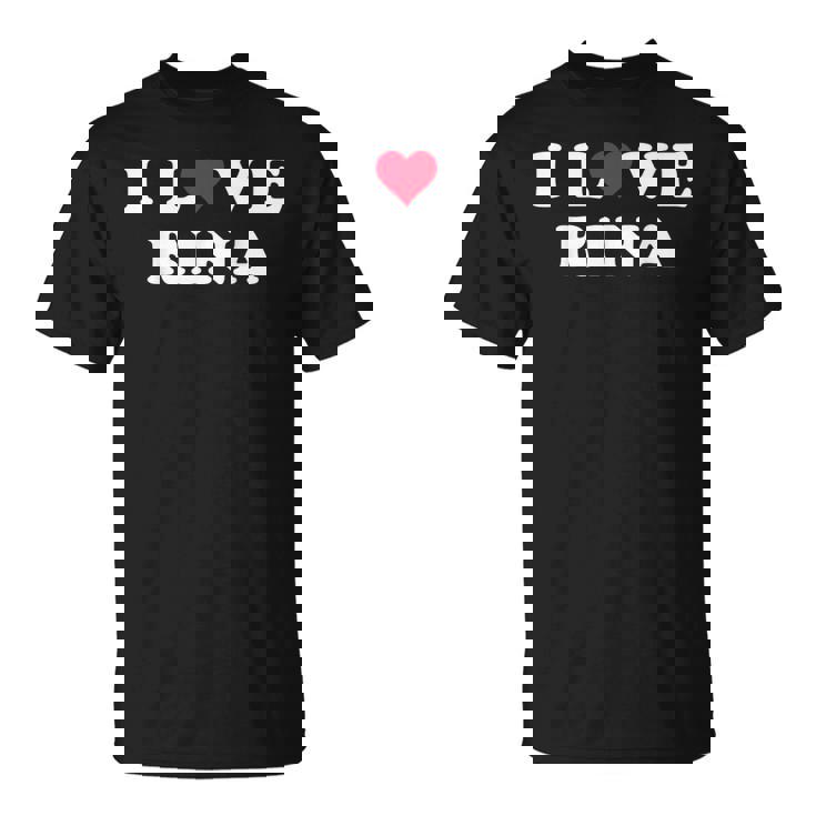 I Love Rina マッチング ガールフレンド&ボーイフレンド リナの名前 Tシャツ