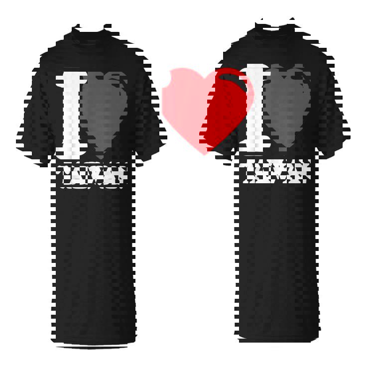 I Love Taiwan 台北国旗 ハートトラベル 台湾製品 Tシャツ