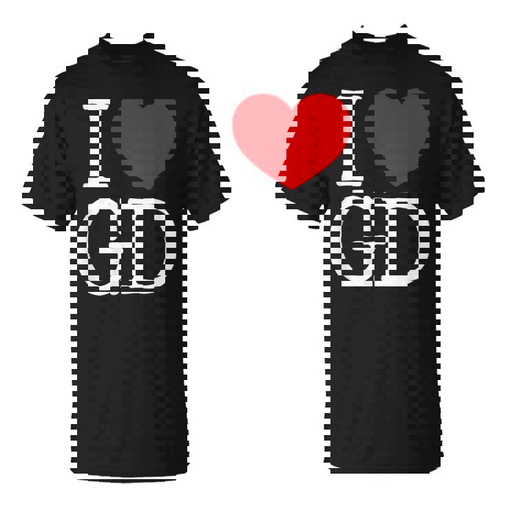 I Love ハート Gd Tシャツ