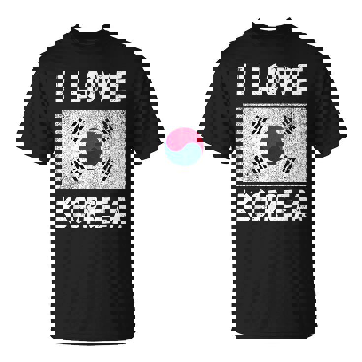 I Love 韓国 韓国 家族 旅行 お土産 Tシャツ