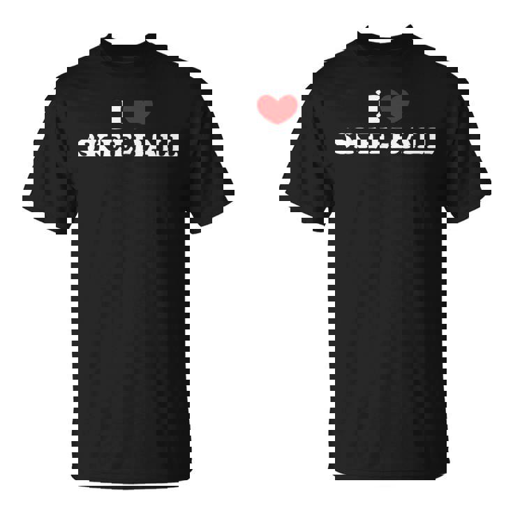 I Lovekee-Ball I Heart スキーボール Tシャツ