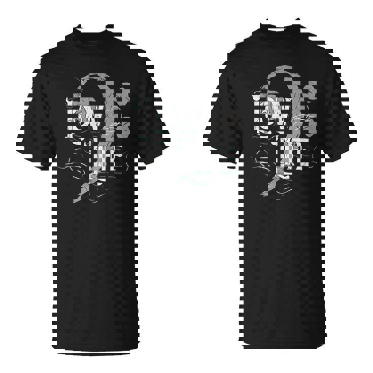 Low Life 低音記号 面白い マーチング ブラスバンド 音符 Tシャツ