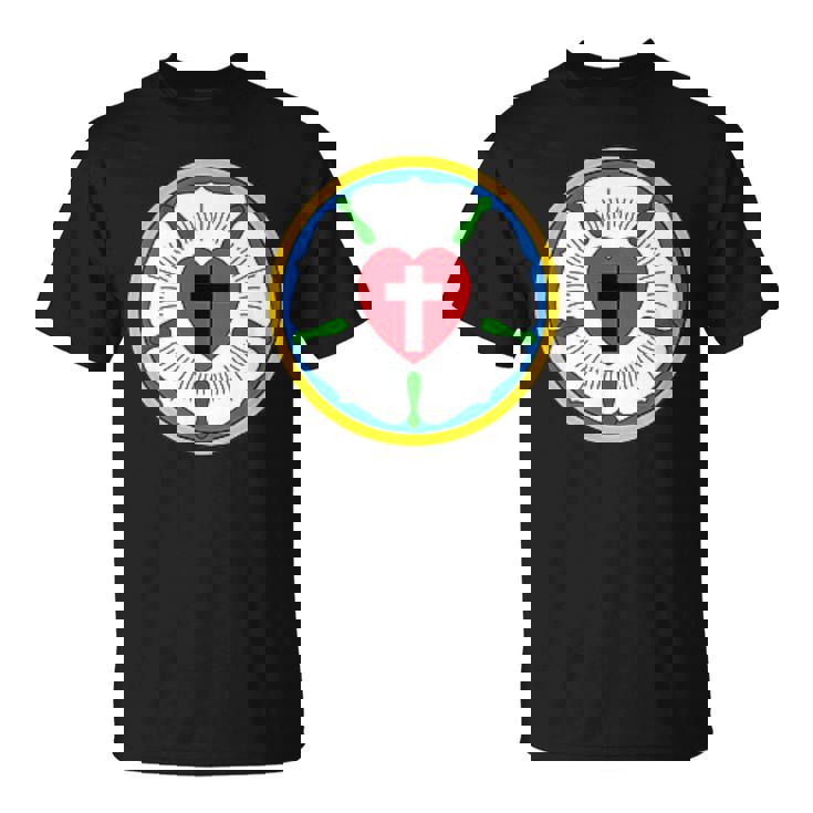 Lutheran Church Luther Roseeal ロゴ エンブレム Tシャツ