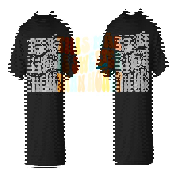 Mãe Portugués Mamá Día De La Madre Divertido Groovy Ondulado Texto Camiseta unisex