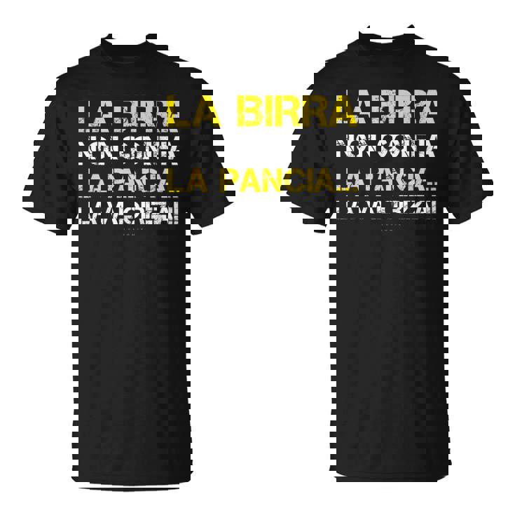 Magliette Birra Uomo Frasi Divertenti Pancia E Alcol Maglietta