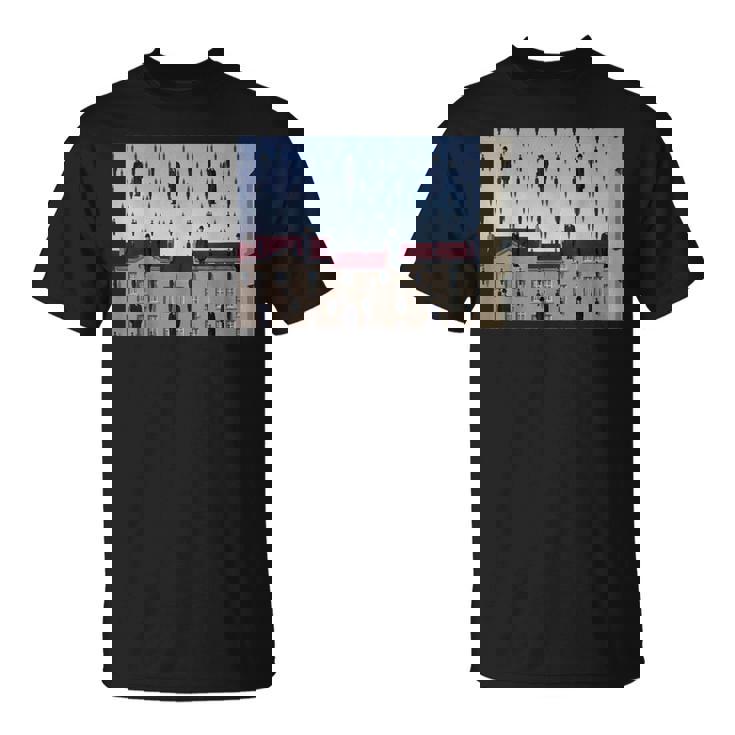 Magritteによるゴルコンダの有名な絵画。 Tシャツ