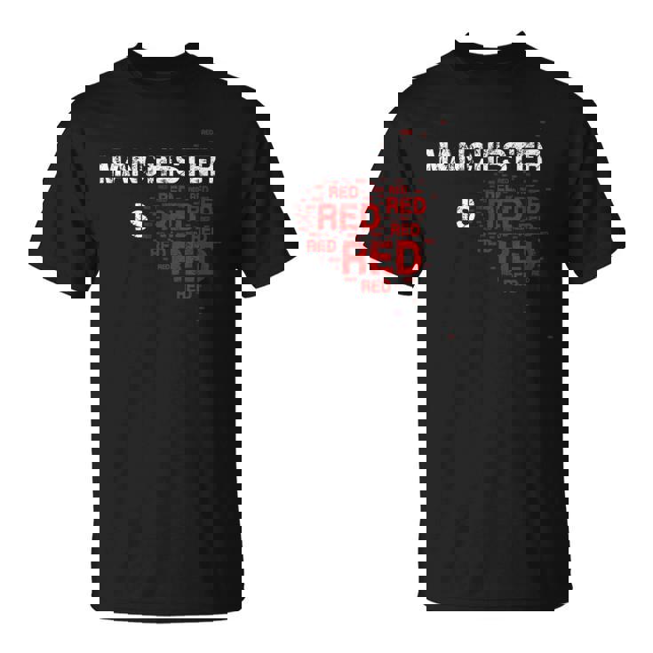 Manchester Is Red ファニー ユナイテッド フットボール サポーター Tシャツ