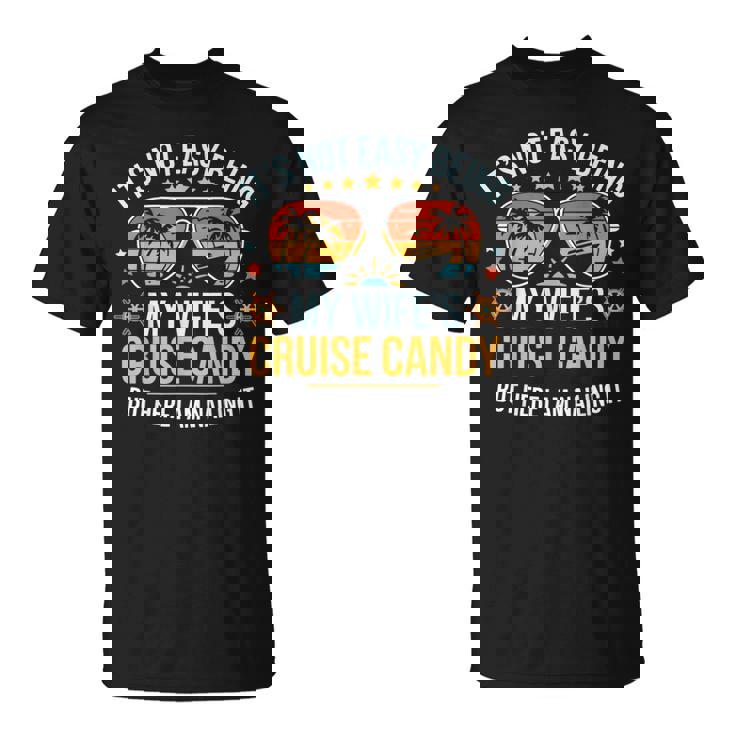 Matching Couples Cruise Candy Husband And Wife Cruise T-Shirt