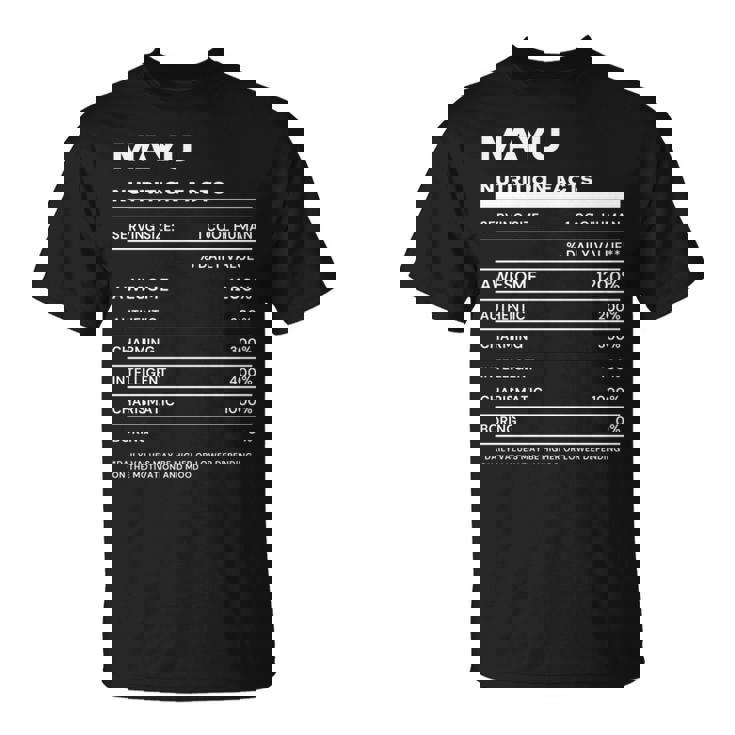 Mayu 栄養成分表示 Tシャツ