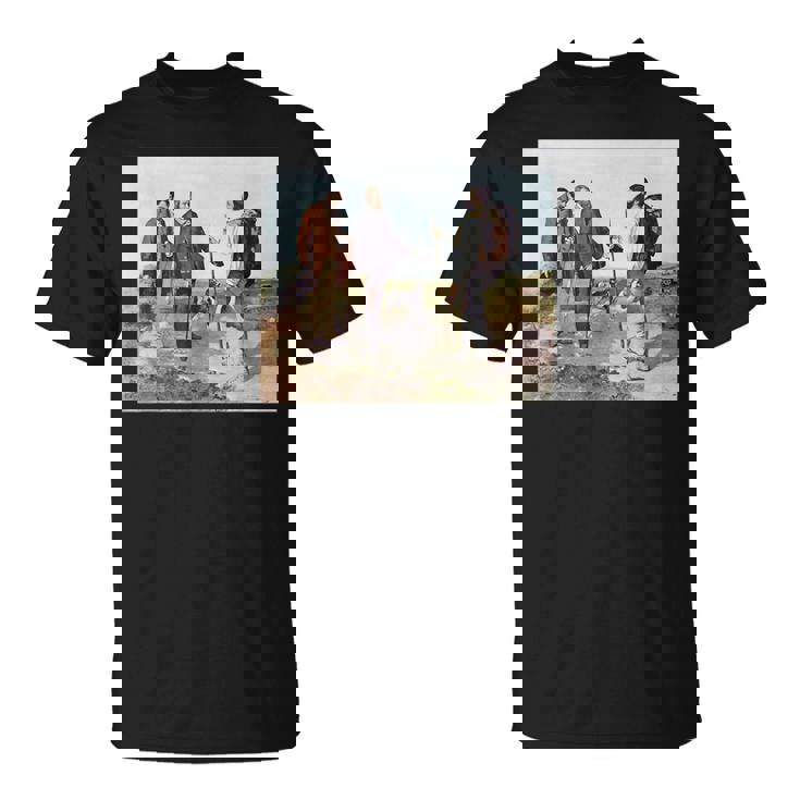 The Meeting Bonjour Monsieur Courbet ギュスターヴ・クールベ作 Tシャツ