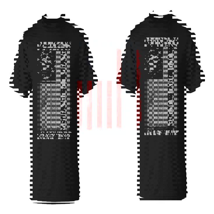 Military Veterans Protest Usa Flag No Kings America Protest T-Shirt