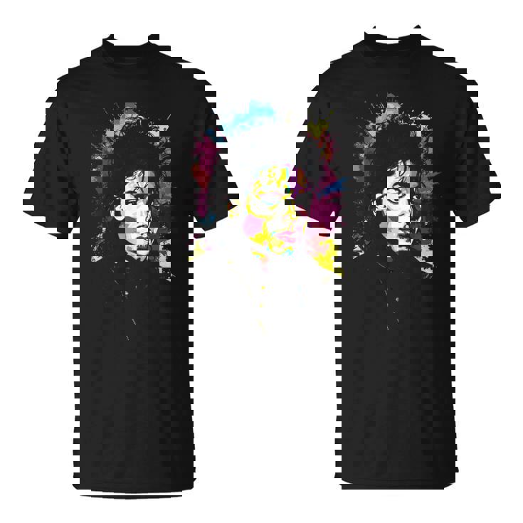 Mj Bad World 白黒スプラッター Tシャツ