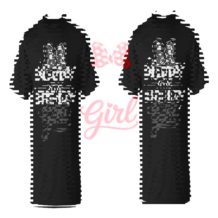 Mommy Of The Birthday Girl Cute Pink Family Matching Party T-Shirt