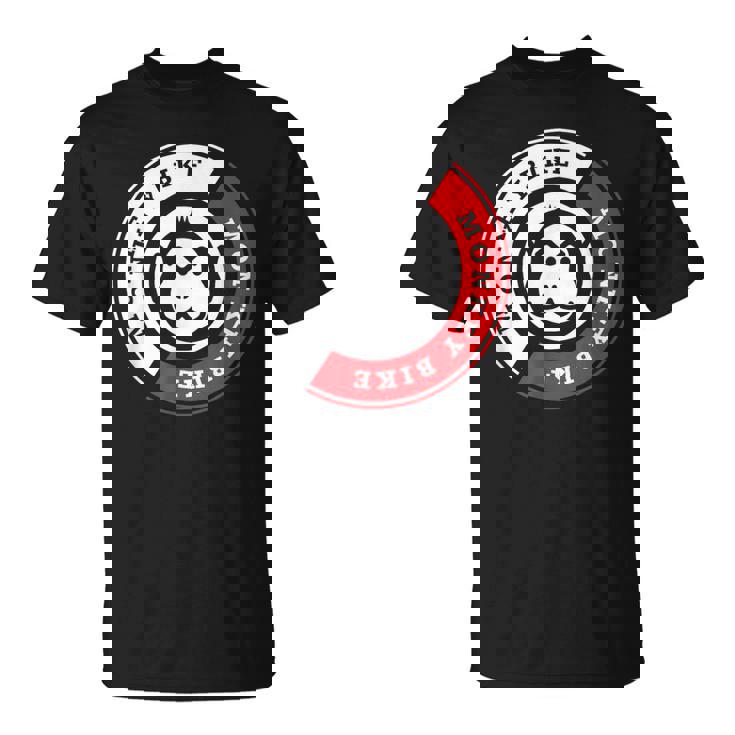 Monkey Bike レッドグラフィック Tシャツ
