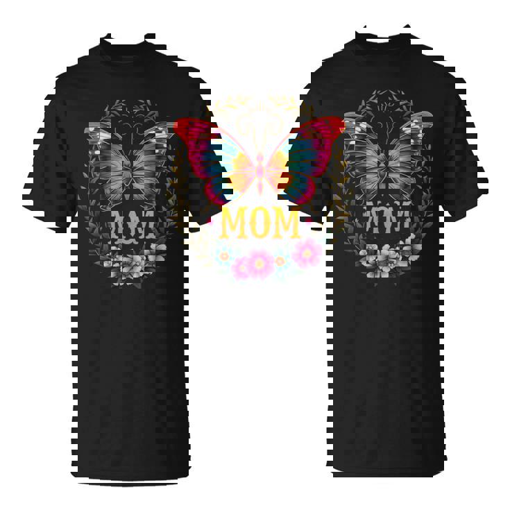 Mother's Day Butterfly Mom Mommy Mama Cute Insect Flower T-Shirt