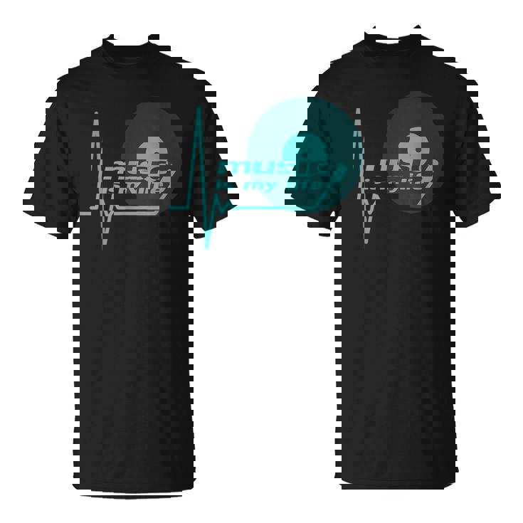 Music Is My Life Quote テクノハウス ダブ ステップ トランスハウス Tシャツ