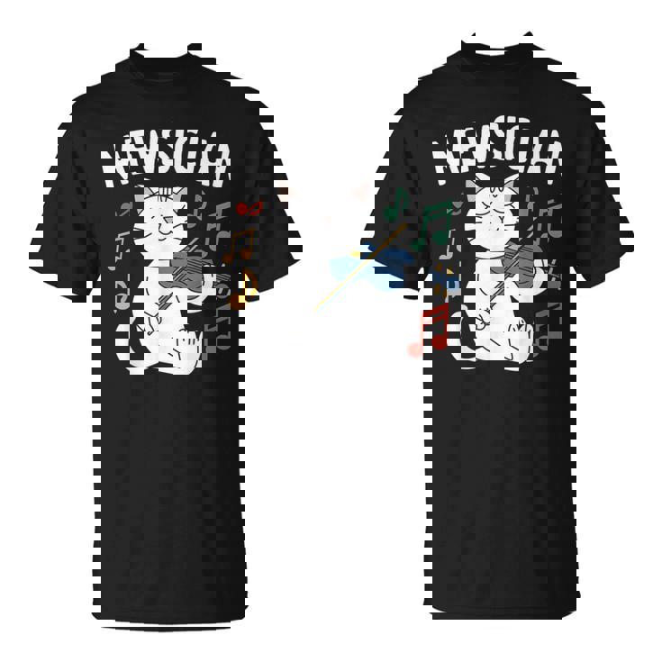 Músico Gato Divertido Gatito Tocandoiolín Instrumento Musical Camiseta unisex