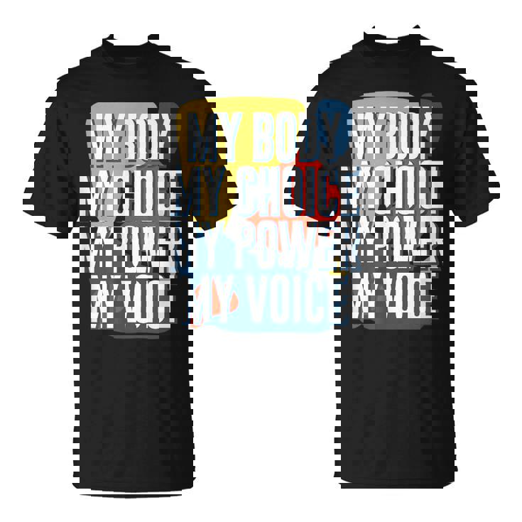 My Body Choice Power Andoice フェミニストポジティブ Tシャツ