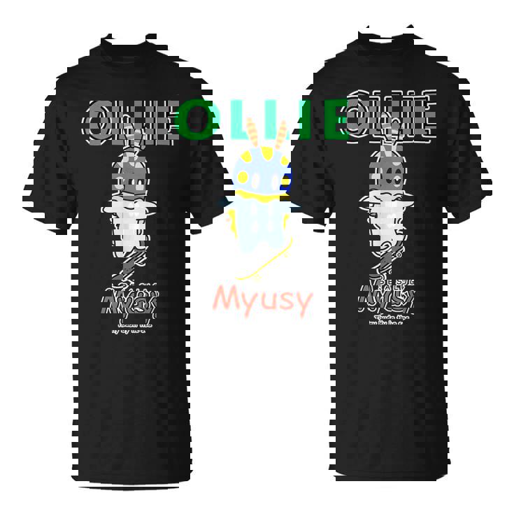 Myusy スケートボード トリック オリー Tシャツ