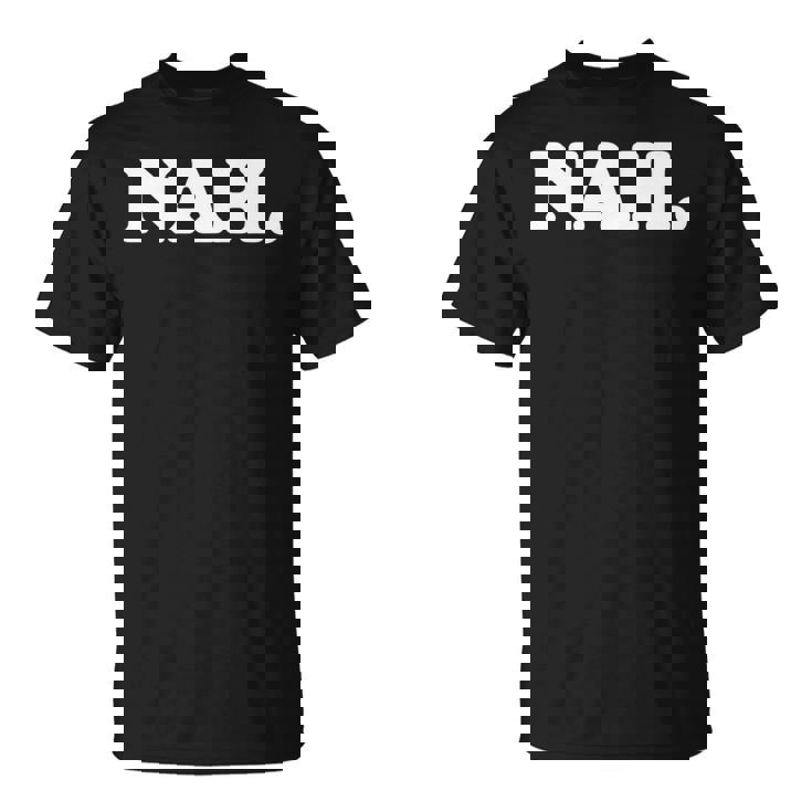 Nah Minimalist Nihilist Pessimist Introvert Graphic 長袖tシャツ Tシャツ