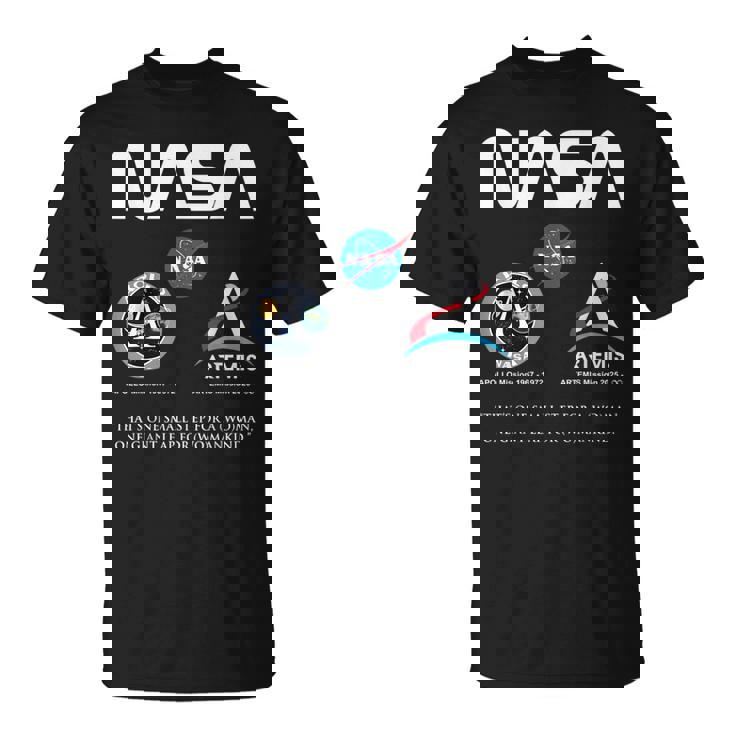 Nasa アポロ アルテミス ミッション ワーム バッジ ロゴ Tシャツ
