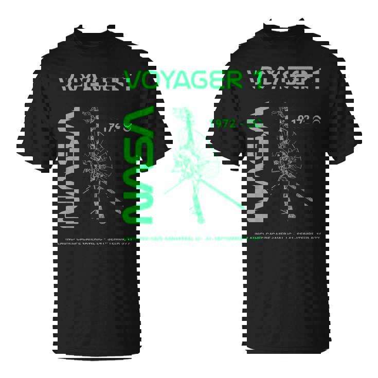 Nasa ボイジャー1号宇宙船は1977年9月5日に打ち上げられました。 Tシャツ