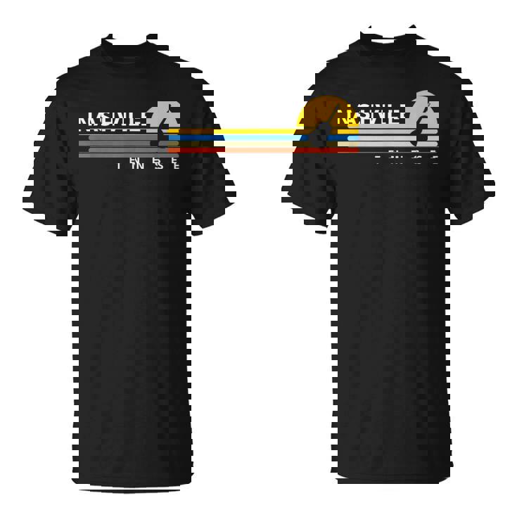 Nashville Tn Tennessee Guitarintage Retroouvenirs Tシャツ