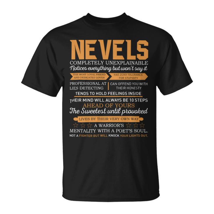 Nevels Completely Unexplainable Notices Everything But Won’T Say It Name T-Shirt