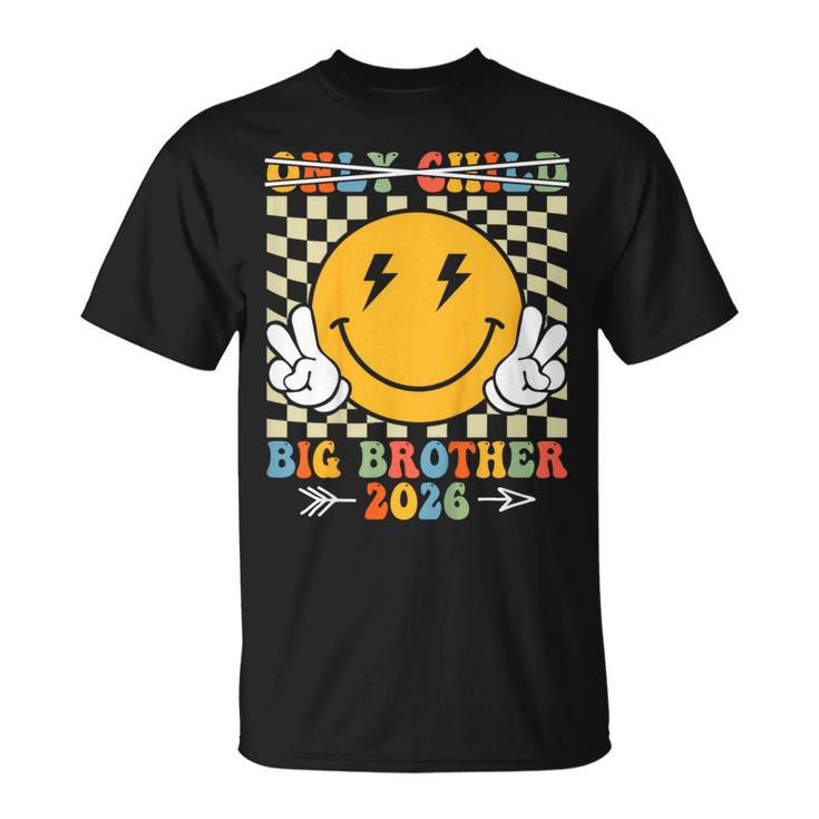 Niños Hijo Único Hermano Mayor 2026 Ascendido A Hermano Mayor 2026 Camiseta unisex