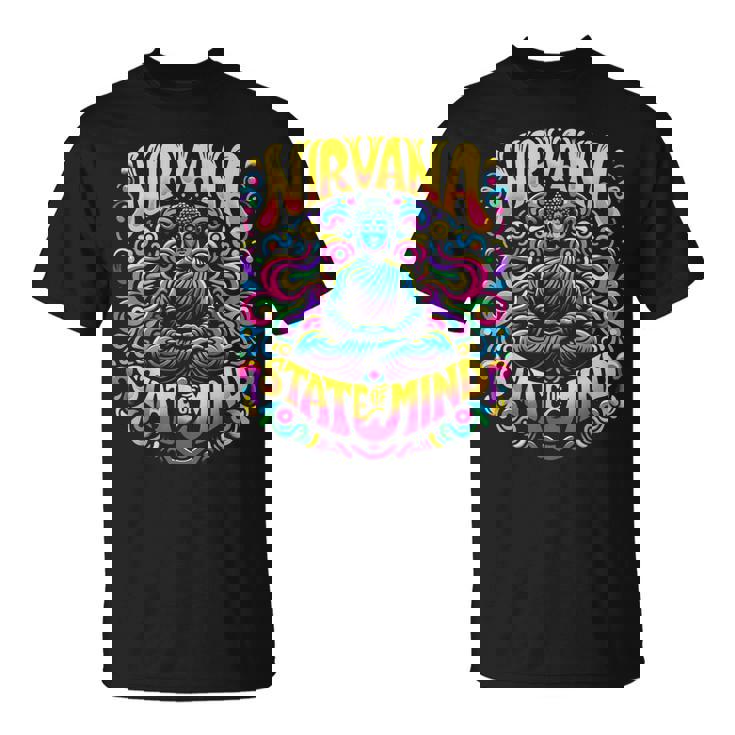 Nirvanatate Of Mind 瞑想 面白いグラフィックtシャツ Tシャツ